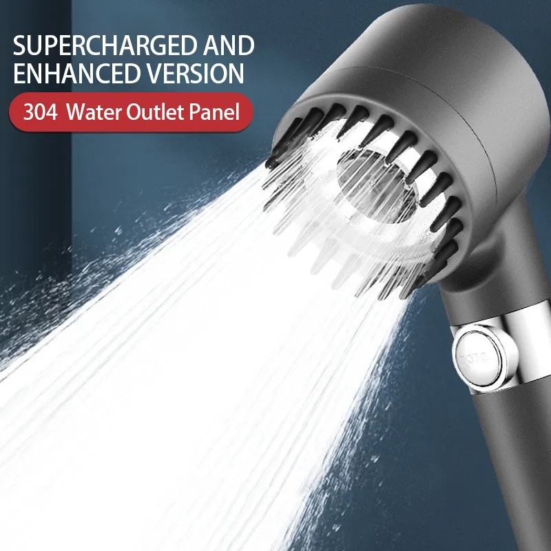 Handheld Shower Head High Pressure Filter - Soffione doccia ad alta pressione nero