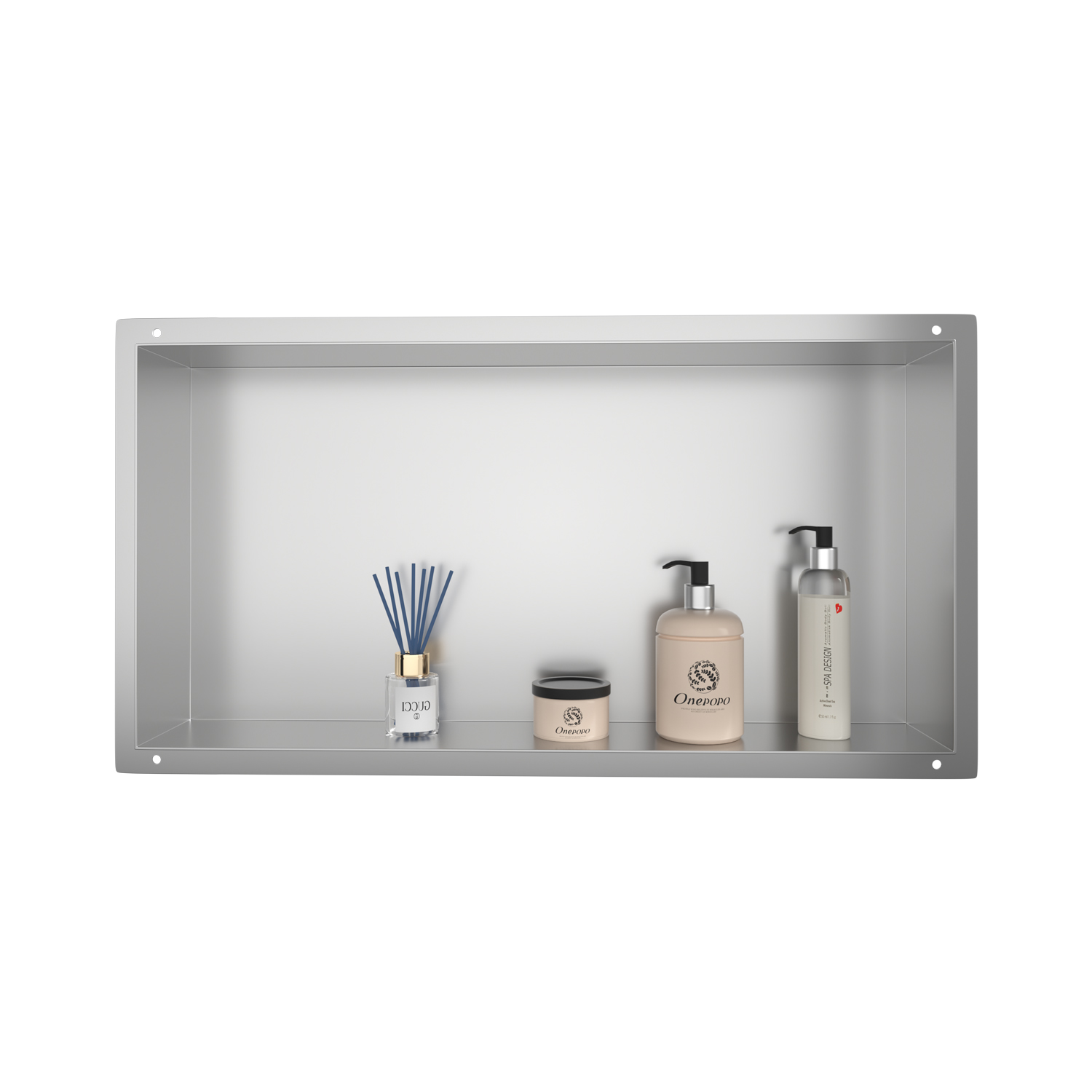 Shower Niche Stainless Steel Recessed - Pronto per la spedizione dagli Stati