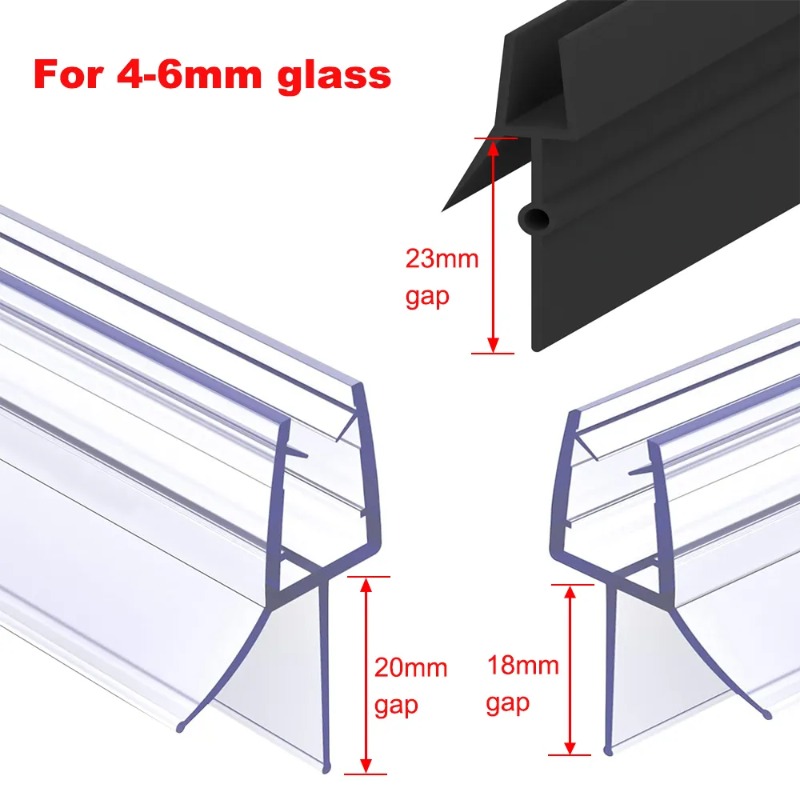 Shower Door Bottom Seal Strip Sweep - Striscia di tenuta per porta dello