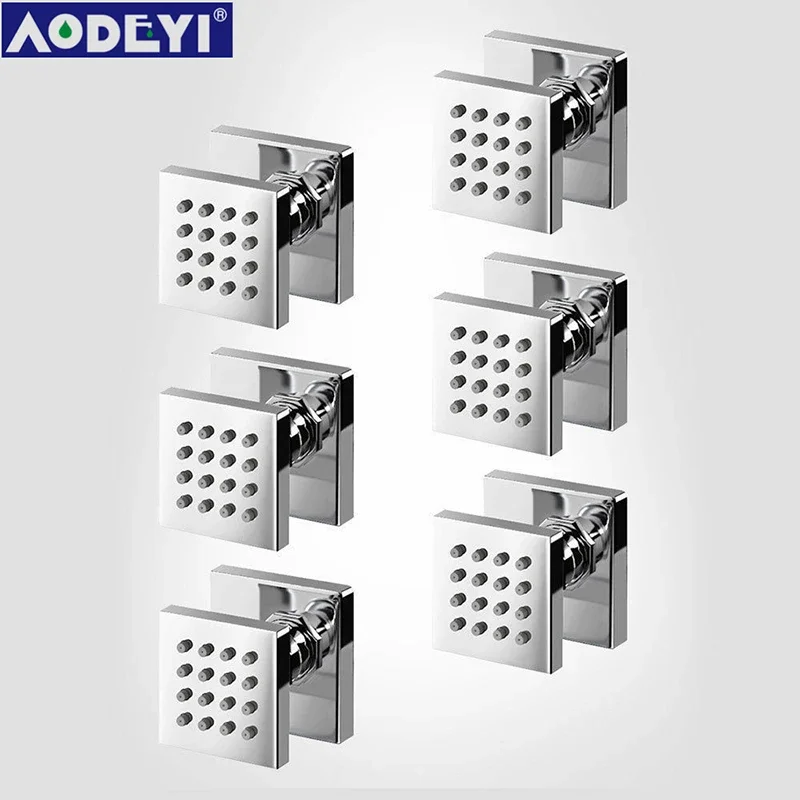 Shower Body Jet Massage Spray Square - Set di Getti Doccia per il