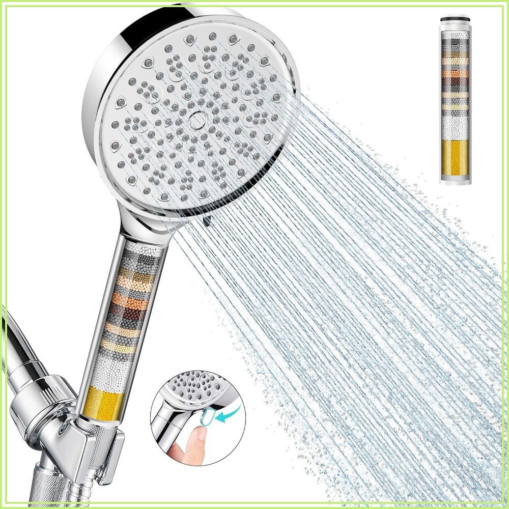 Handheld Shower Head High Pressure Filter - Soffione doccia filtrante con doccetta, alta