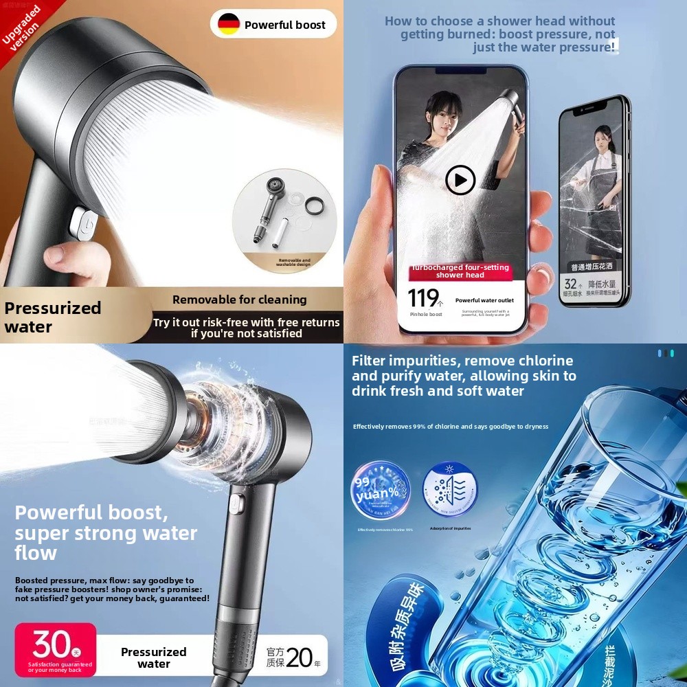 Handheld Shower Head High Pressure Filter - Soffione doccia ad alta pressione con