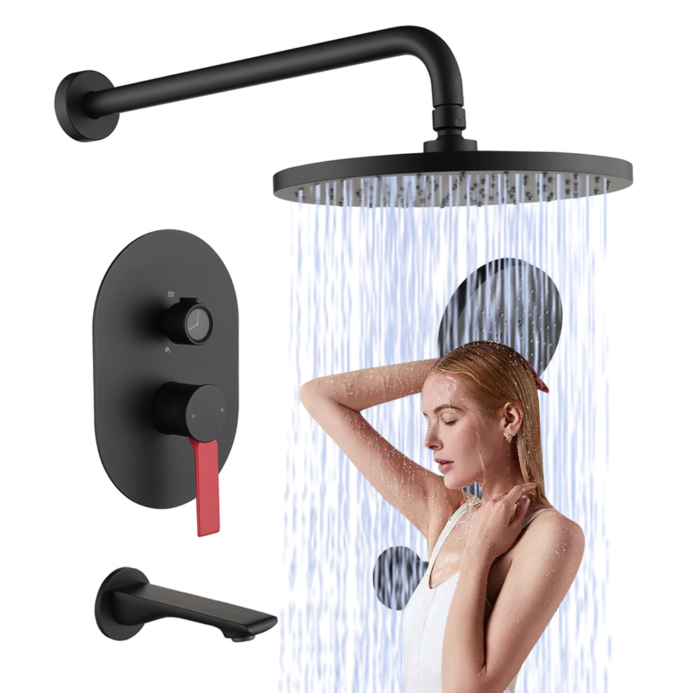 Concealed Thermostatic Shower System Set - Sistema doccia a pioggia a scomparsa