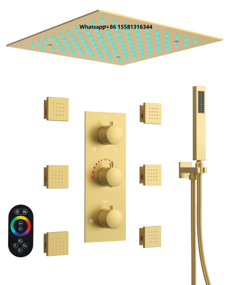 Concealed Thermostatic Shower System Set - Set doccia termostatico a scomparsa da
