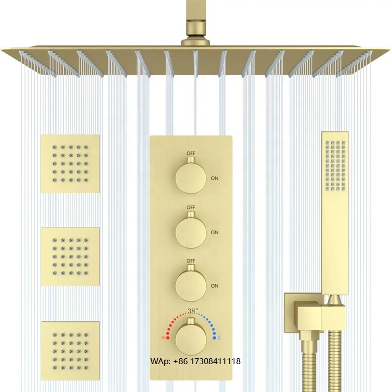 Concealed Thermostatic Shower System Set - Set di sistemi combinati per attrezzature