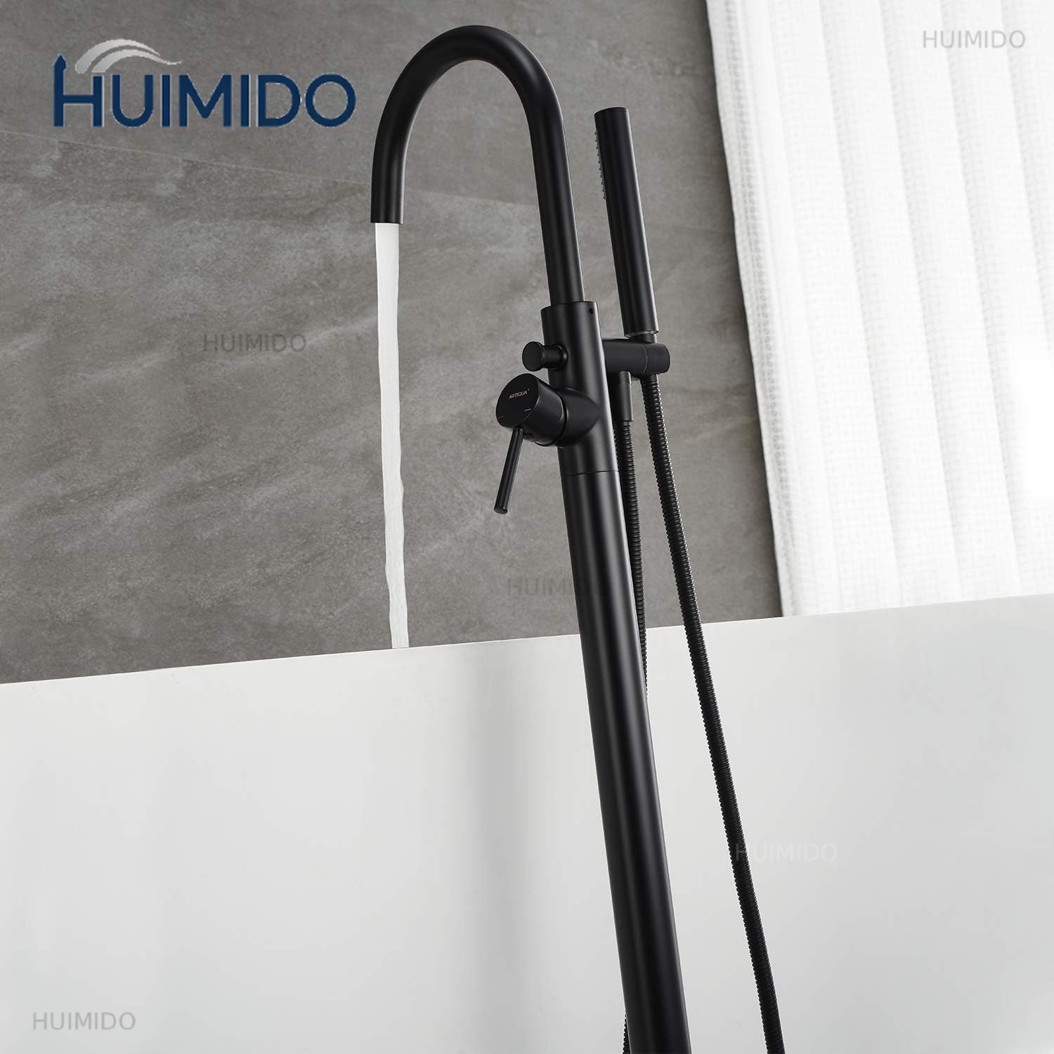 Freestanding Bathtub Filler Faucet Floor - Set Rubinetteria Doccia e Vasca Autoportante
