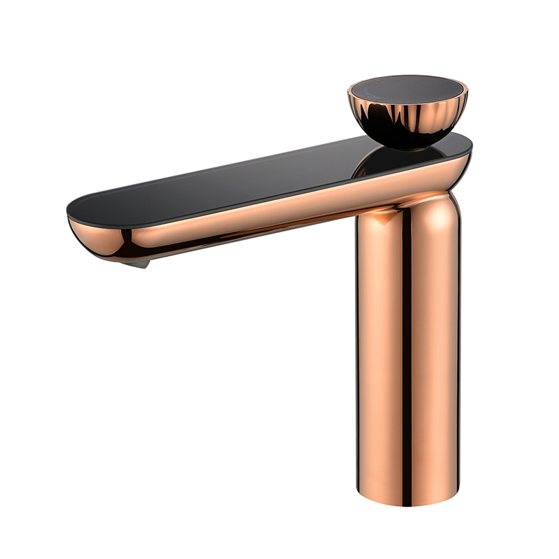 Thermostatic Mixing Valve Digital Display - Rubinetti per Lavabo Nero/Oro/Grigio Scuro/Bianco, Rubinetti