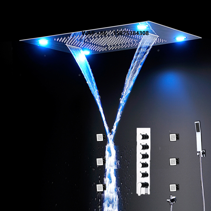 Set Doccia Termostatico Grande - Led Rainfall Shower Head Waterfall recensione e prezzo