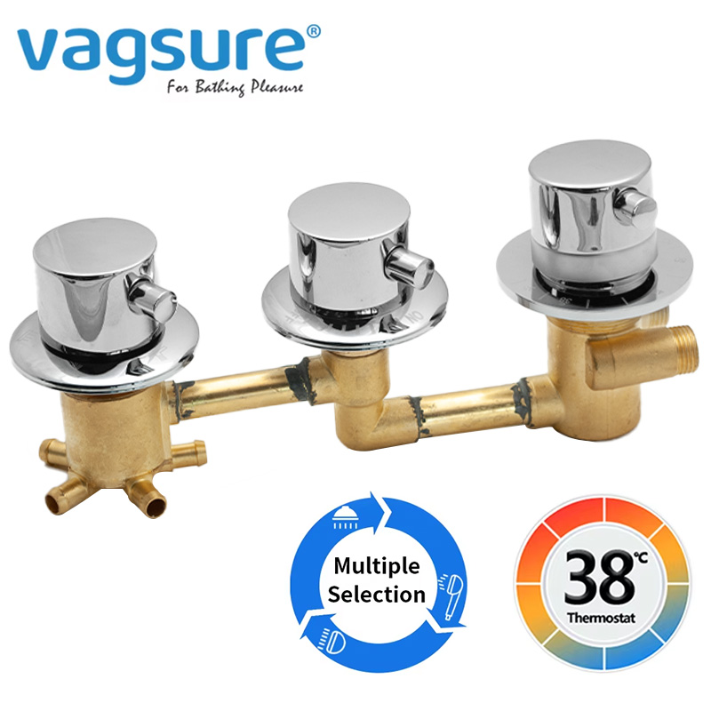 New Triple Maniglia Termostati - Thermostatic Shower Faucet Valve 3 Way recensione e prezzo