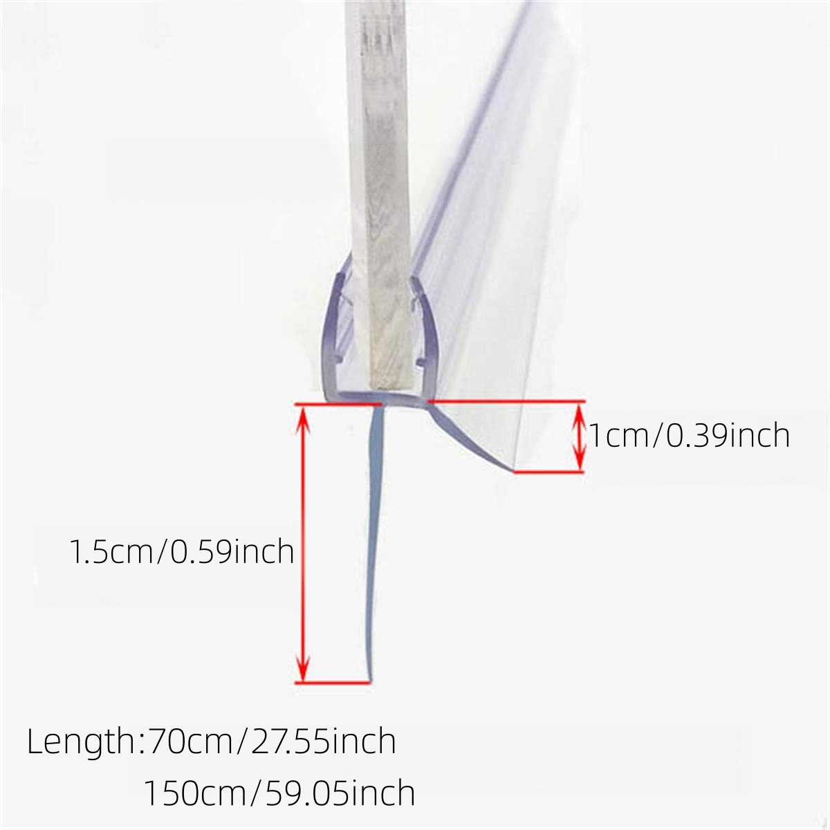 1/2/3 pezzi Guarnizione inferi - Shower Door Bottom Seal Strip Sweep recensione e prezzo