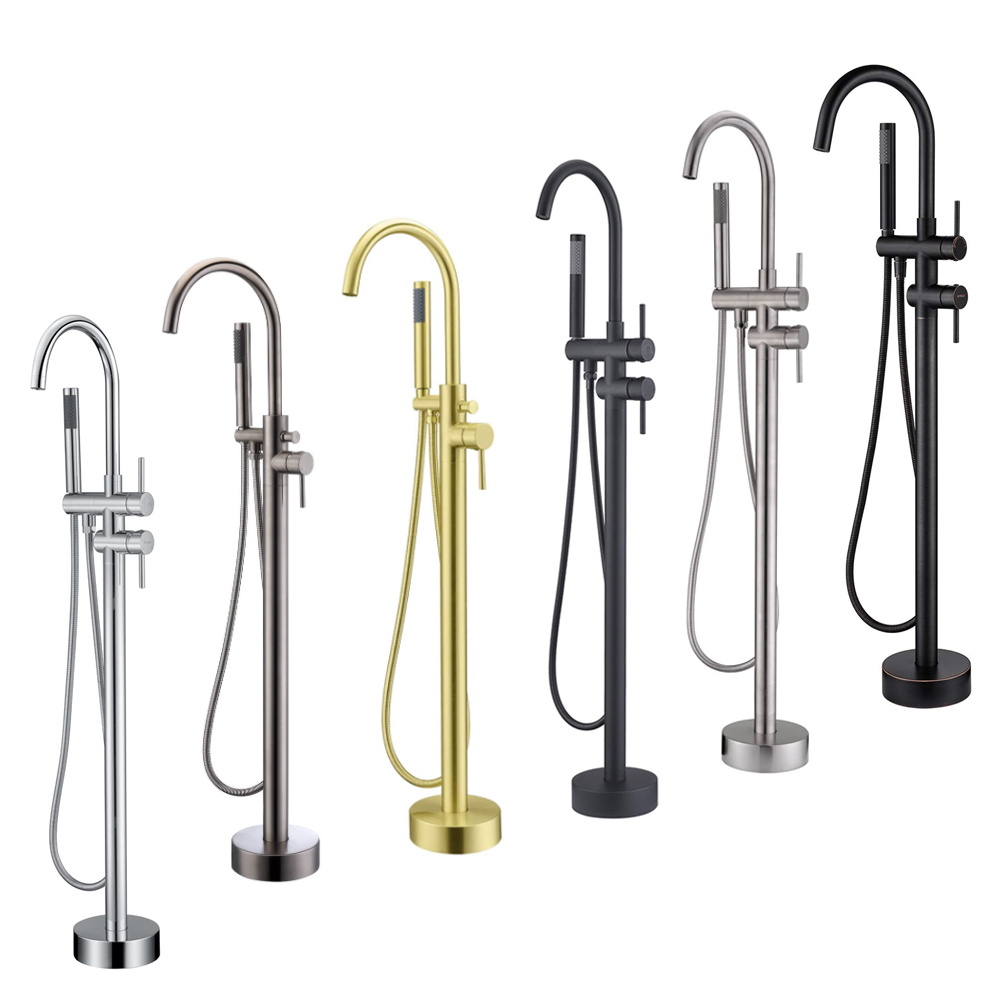 Rubinetto per vasca a cascata  - Freestanding Bathtub Filler Faucet Floor recensione e prezzo