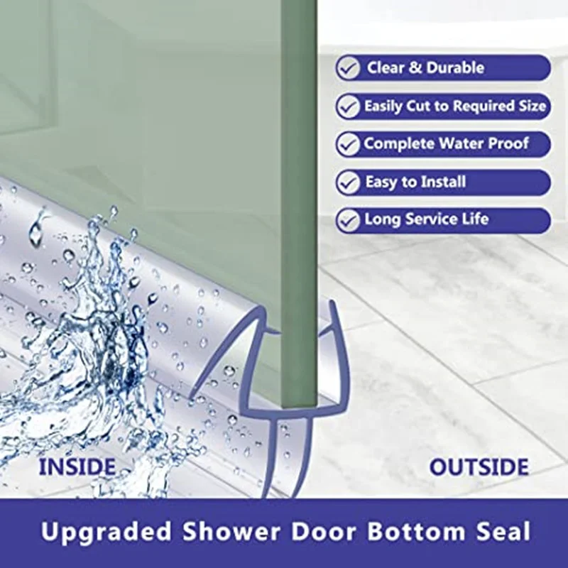 Striscia di tenuta per doccia  - Shower Door Bottom Seal Strip Sweep recensione e prezzo