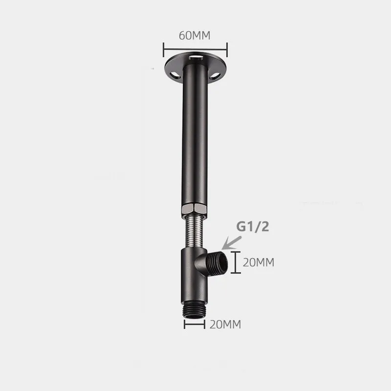 Braccio doccia telescopico ner - Shower Arm Ceiling Mount Brass Chrome recensione e prezzo