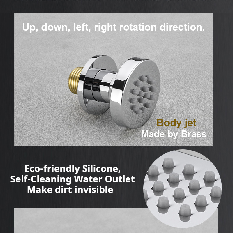 Accessori Bagno in Ottone: Sof - Shower Body Jet Massage Spray Square recensione e prezzo