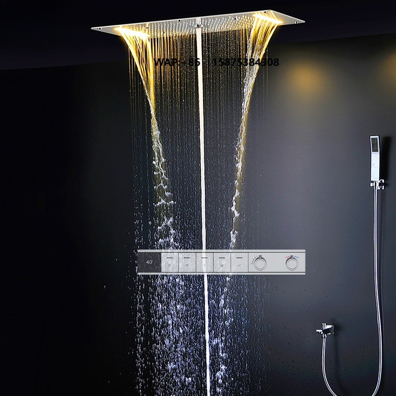 Set Doccia Intelligente LED co - Led Rainfall Shower Head Waterfall recensione e prezzo