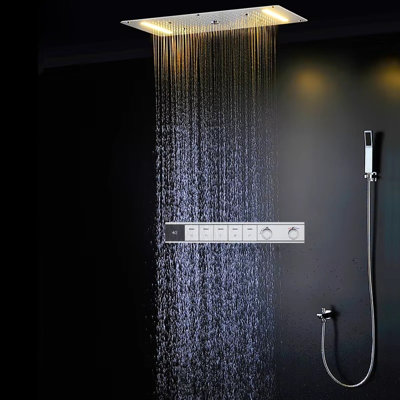 Set Doccia Intelligente LED co - Led Rainfall Shower Head Waterfall recensione e prezzo