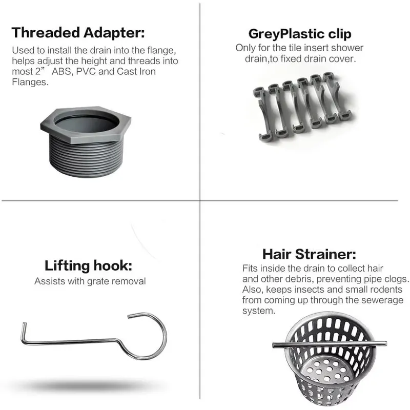 Sifone doccia lineare rettango - Linear Shower Drain Stainless 304 Tile In recensione e prezzo