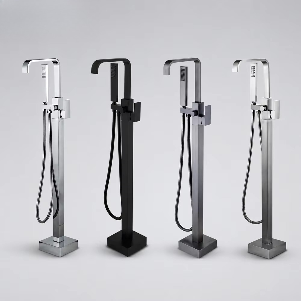 Miscelatore da bagno a pavimen - Freestanding Bathtub Filler Faucet Floor recensione e prezzo