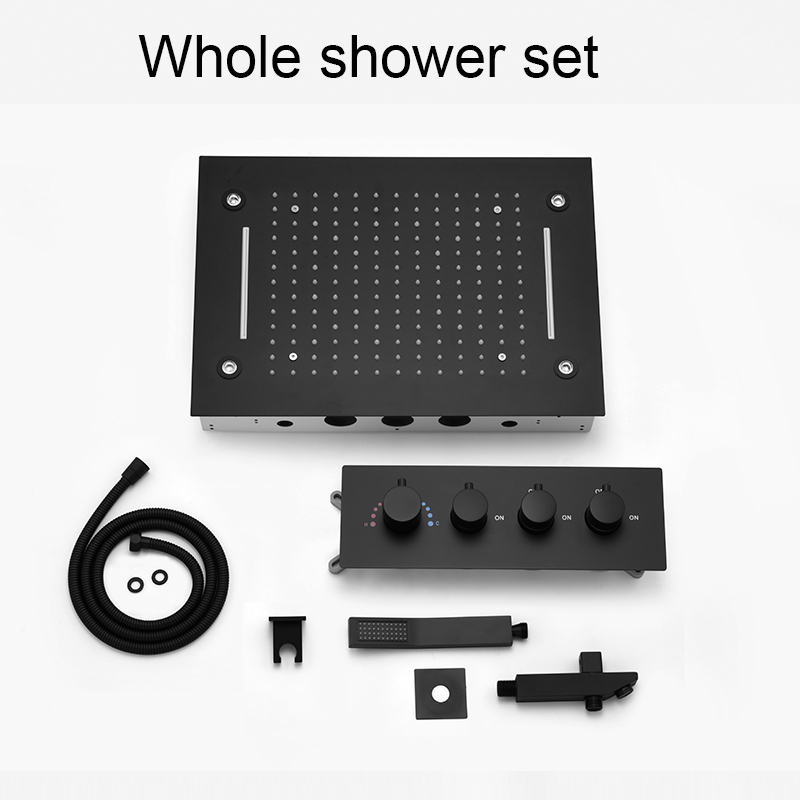 Nero 2 funzioni soffione docci - Led Rainfall Shower Head Waterfall recensione e prezzo