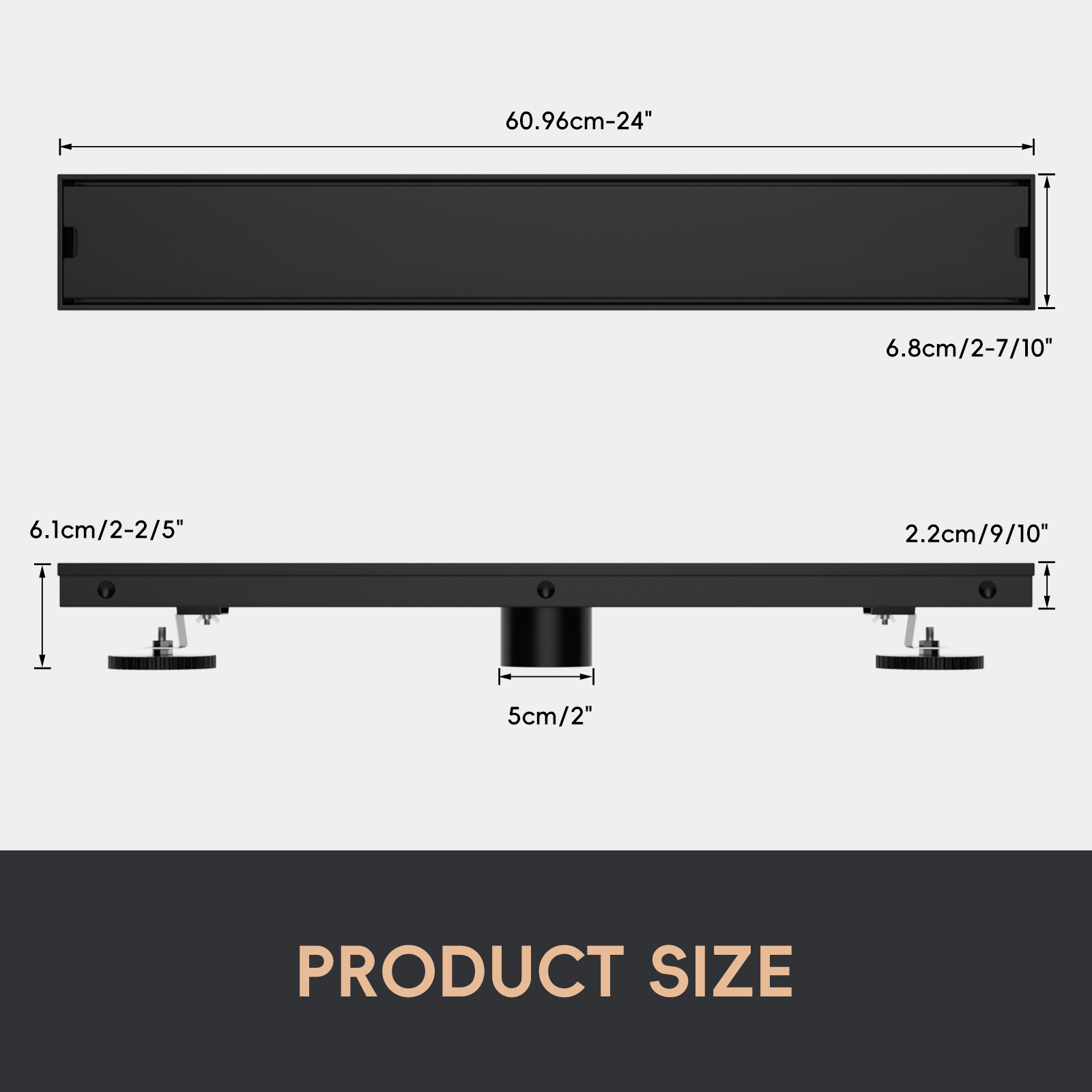 APPASO, sistema di scarico lin - Linear Shower Drain Stainless 304 Tile In recensione e prezzo