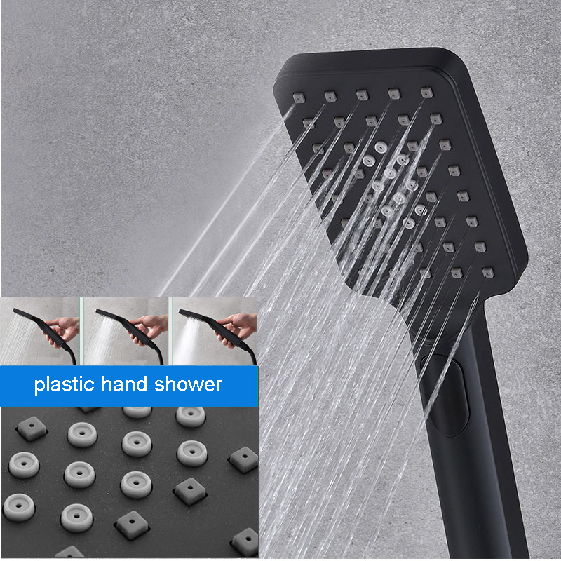 Set doccia a LED nero Soffione - Thermostatic Shower Faucet Valve 3 Way recensione e prezzo