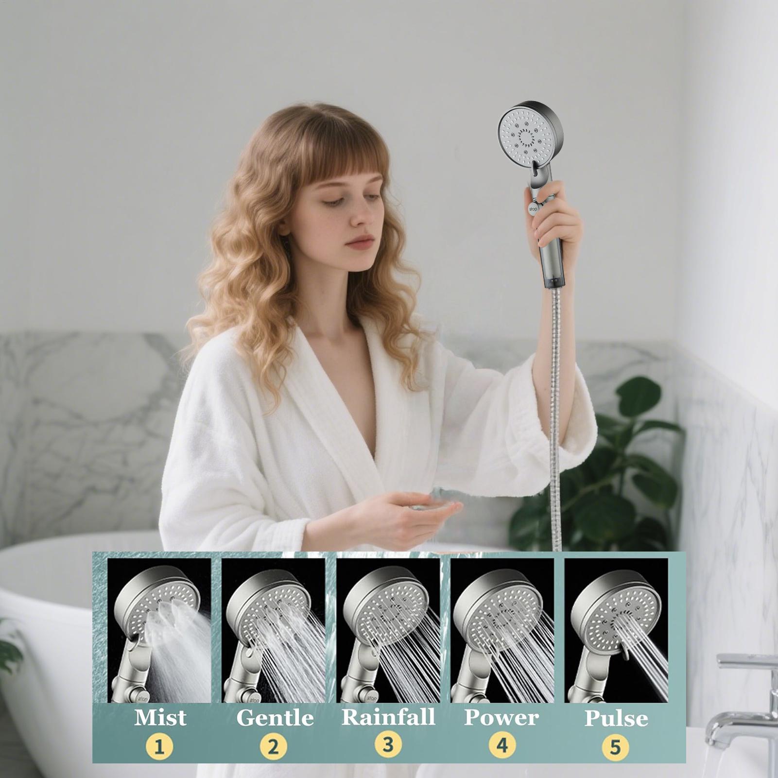 Nuovo soffione doccia 5 modali - Handheld Shower Head High Pressure Filter recensione e prezzo
