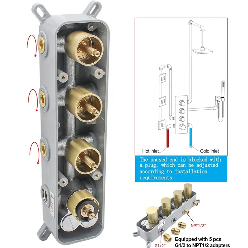 Set di sistemi combinati per a - Concealed Thermostatic Shower System Set recensione e prezzo