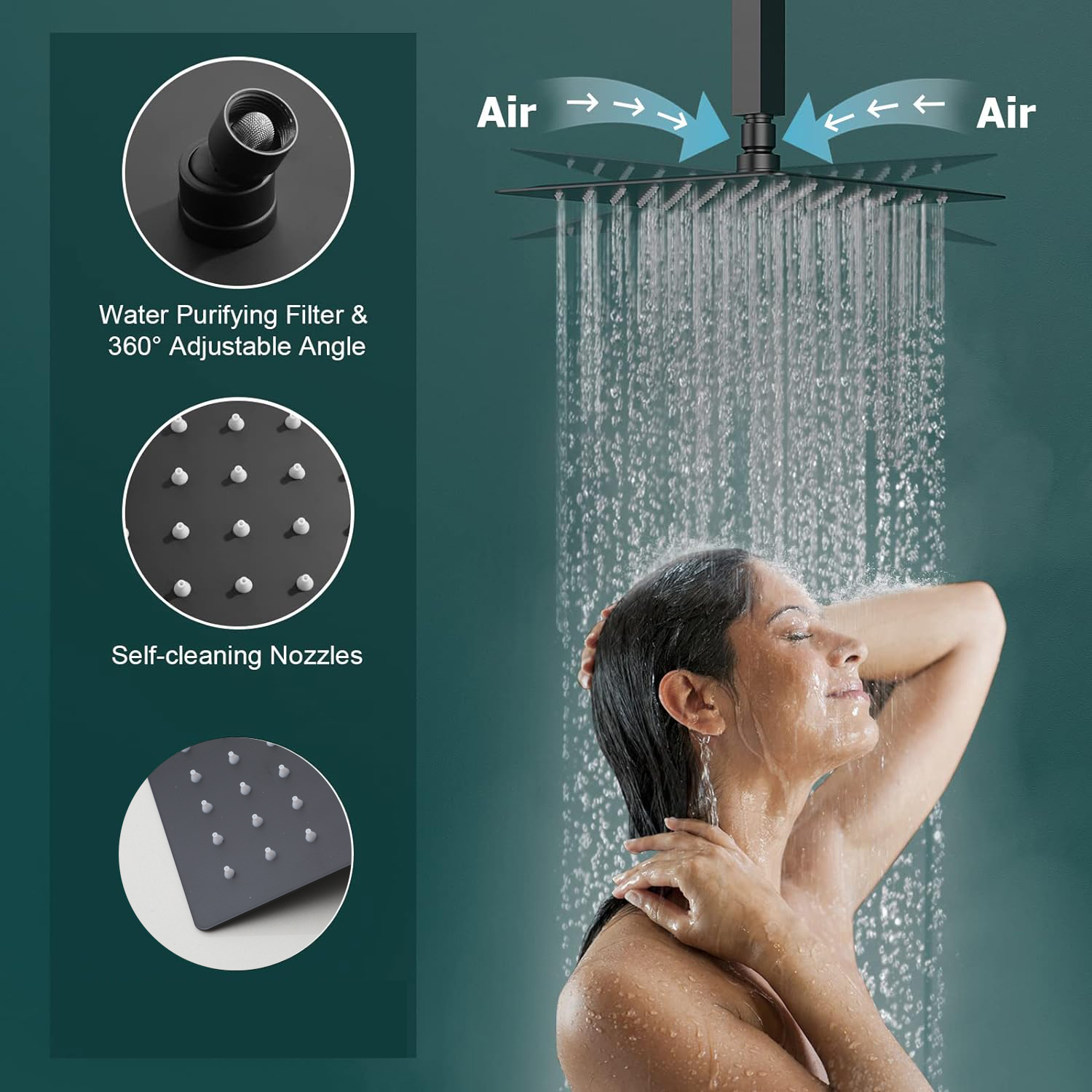 ZAPPO set doccia a scomparsa n - Concealed Thermostatic Shower System Set recensione e prezzo