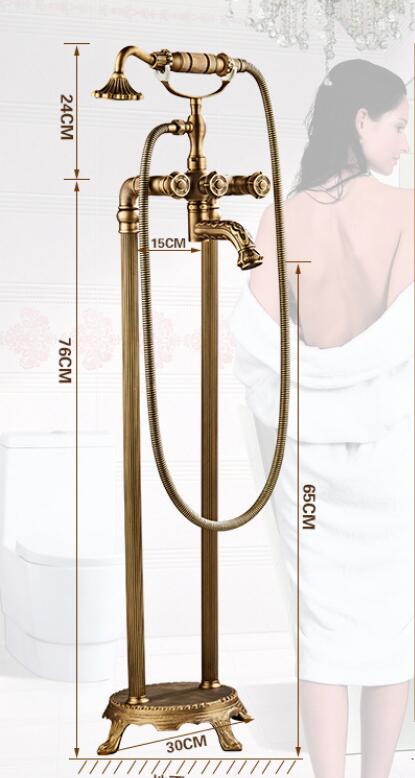 Tuqiu Rubinetto per vasca da b - Freestanding Bathtub Filler Faucet Floor recensione e prezzo
