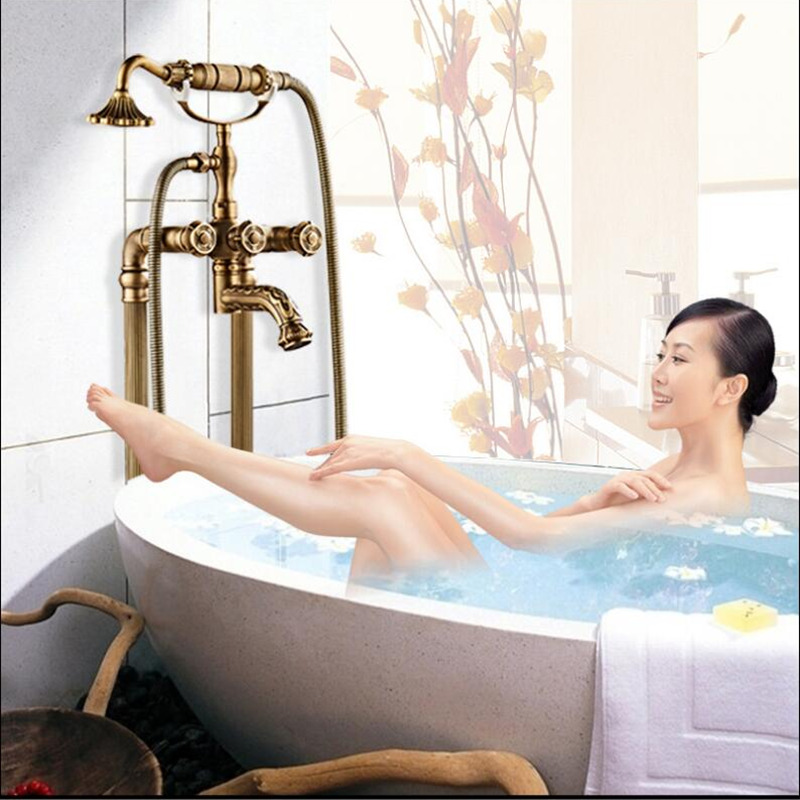 Tuqiu Rubinetto per vasca da b - Freestanding Bathtub Filler Faucet Floor recensione e prezzo
