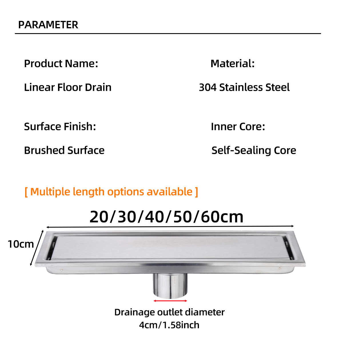 Scarico doccia lineare con gri - Linear Shower Drain Stainless 304 Tile In recensione e prezzo