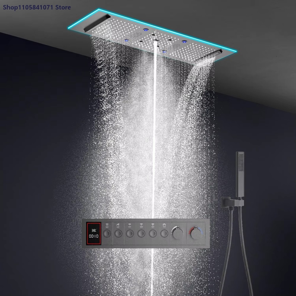 Sistema doccia termostatico 90 - Led Rainfall Shower Head Waterfall recensione e prezzo