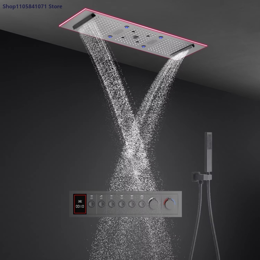 Sistema doccia termostatico 90 - Led Rainfall Shower Head Waterfall recensione e prezzo