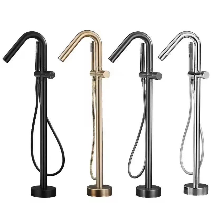 Miscelatore doccia e vasca fre - Freestanding Bathtub Filler Faucet Floor recensione e prezzo