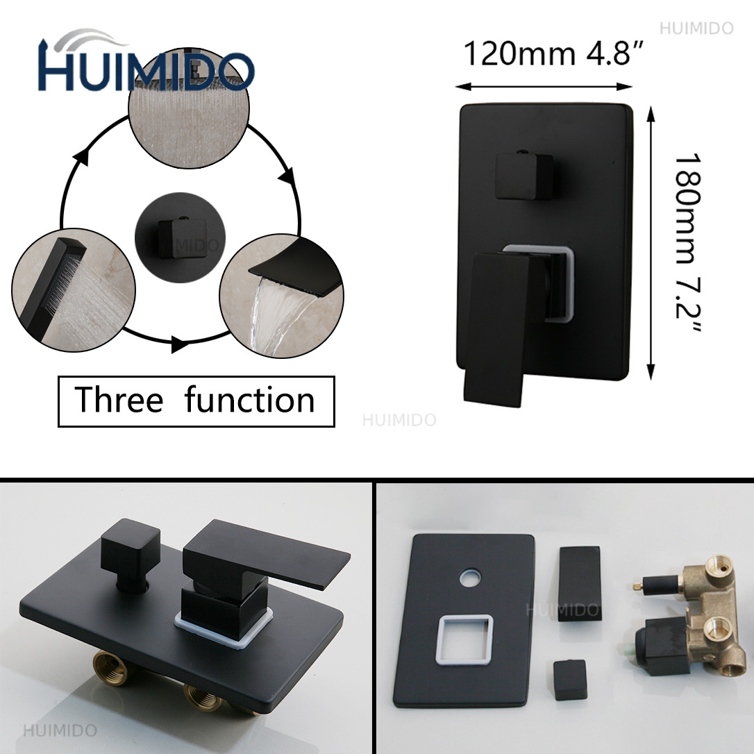 Rubinetto Doccia Nero Opaco pe - Led Rainfall Shower Head Waterfall recensione e prezzo