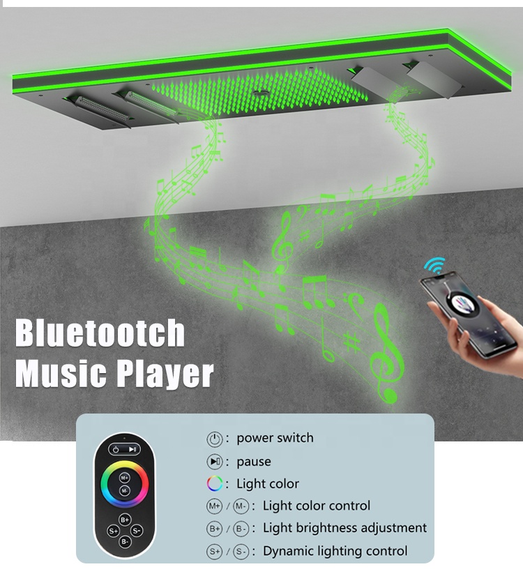 Nuovo Design Soffione Doccia L - Led Rainfall Shower Head Waterfall recensione e prezzo