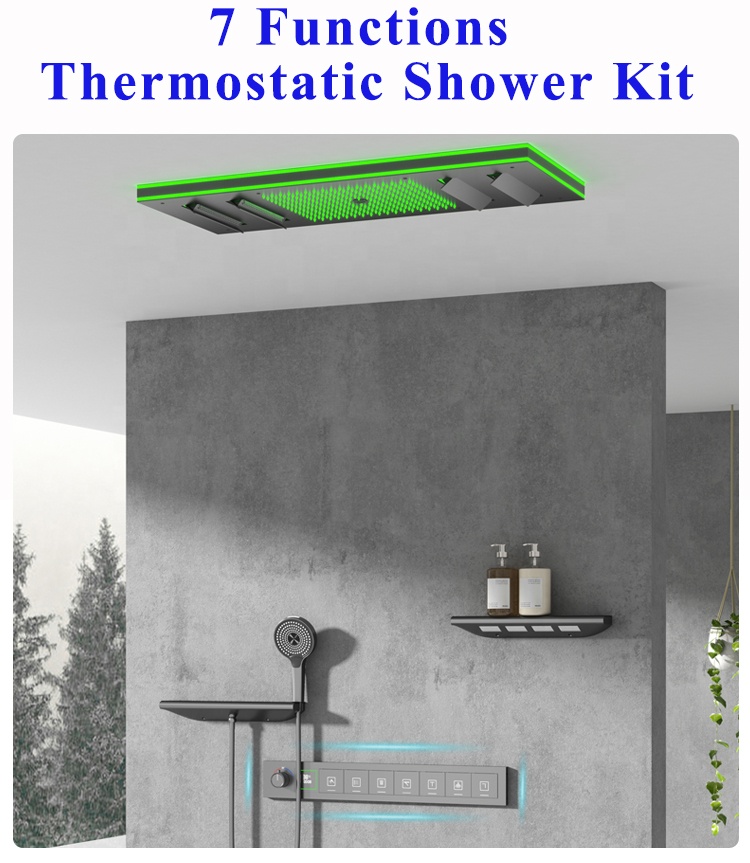 Nuovo Design Soffione Doccia L - Led Rainfall Shower Head Waterfall recensione e prezzo