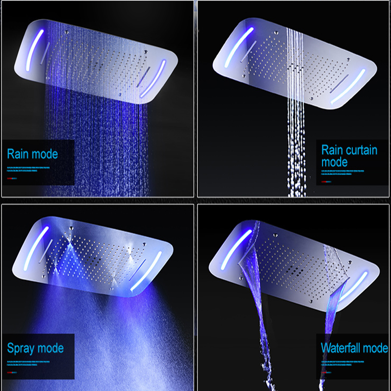 Soffitto per doccia a LED Rubi - Led Rainfall Shower Head Waterfall recensione e prezzo