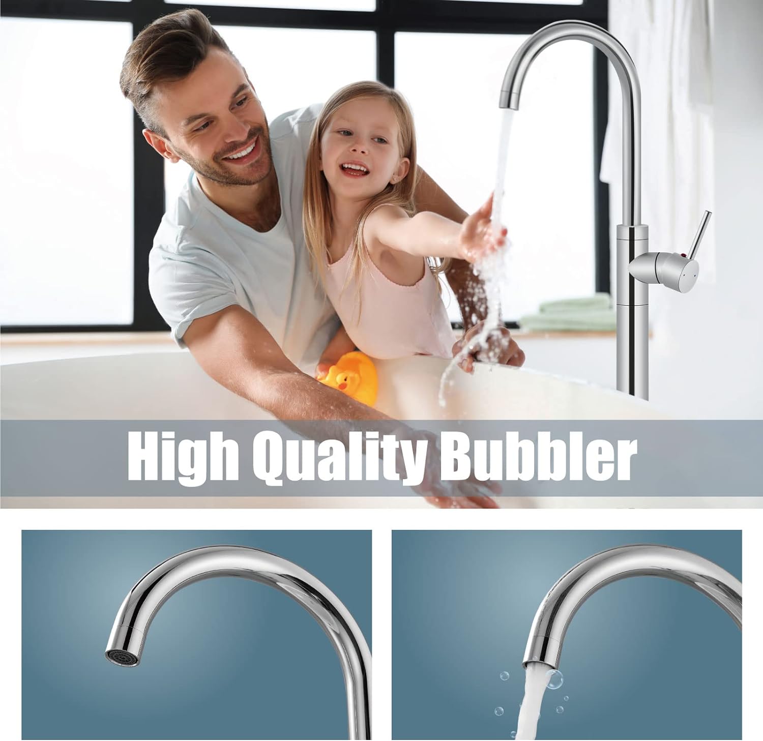 ZAPPO Rubinetto per vasca da b - Freestanding Bathtub Filler Faucet Floor recensione e prezzo